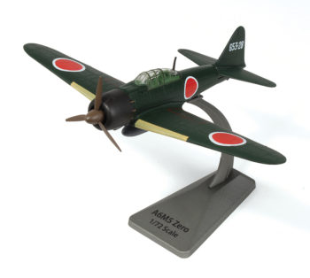 Green Mitsubishi A6M2 Zero Japanese Fighter Plane Model